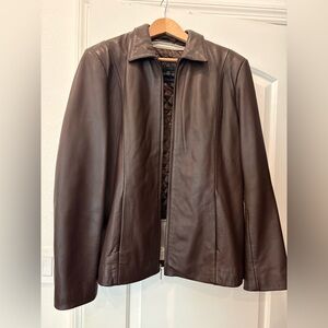 Wilson Leather Pelle studio women’s brown leather jacket XL